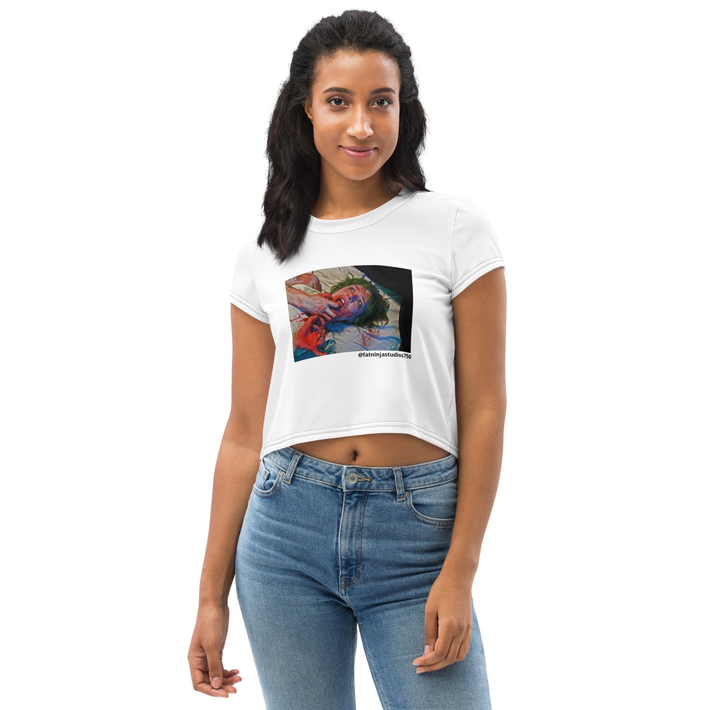 Bloodgasm All-Over Print Crop Tee