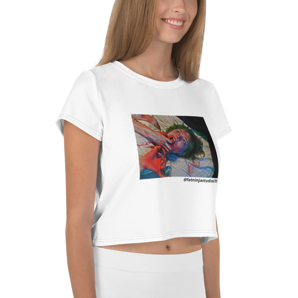 Bloodgasm All-Over Print Crop Tee