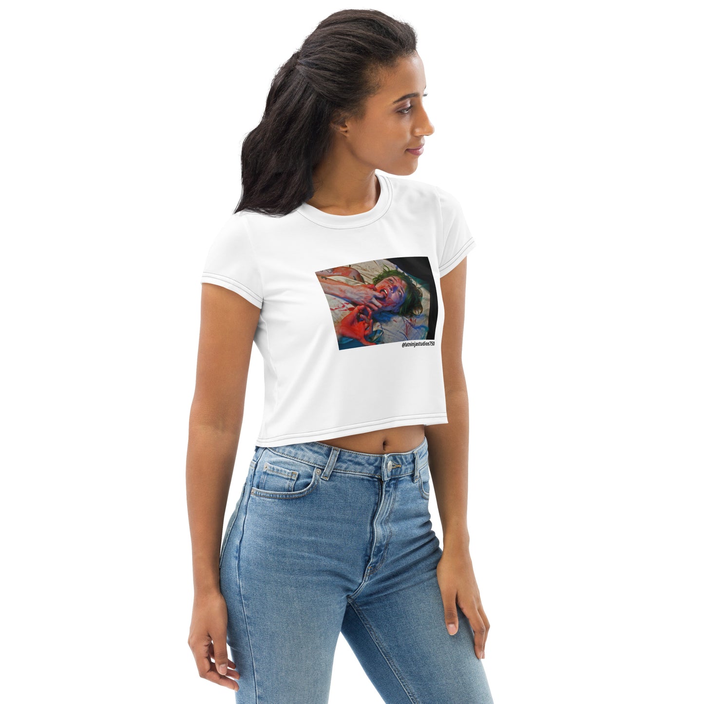 Bloodgasm All-Over Print Crop Tee
