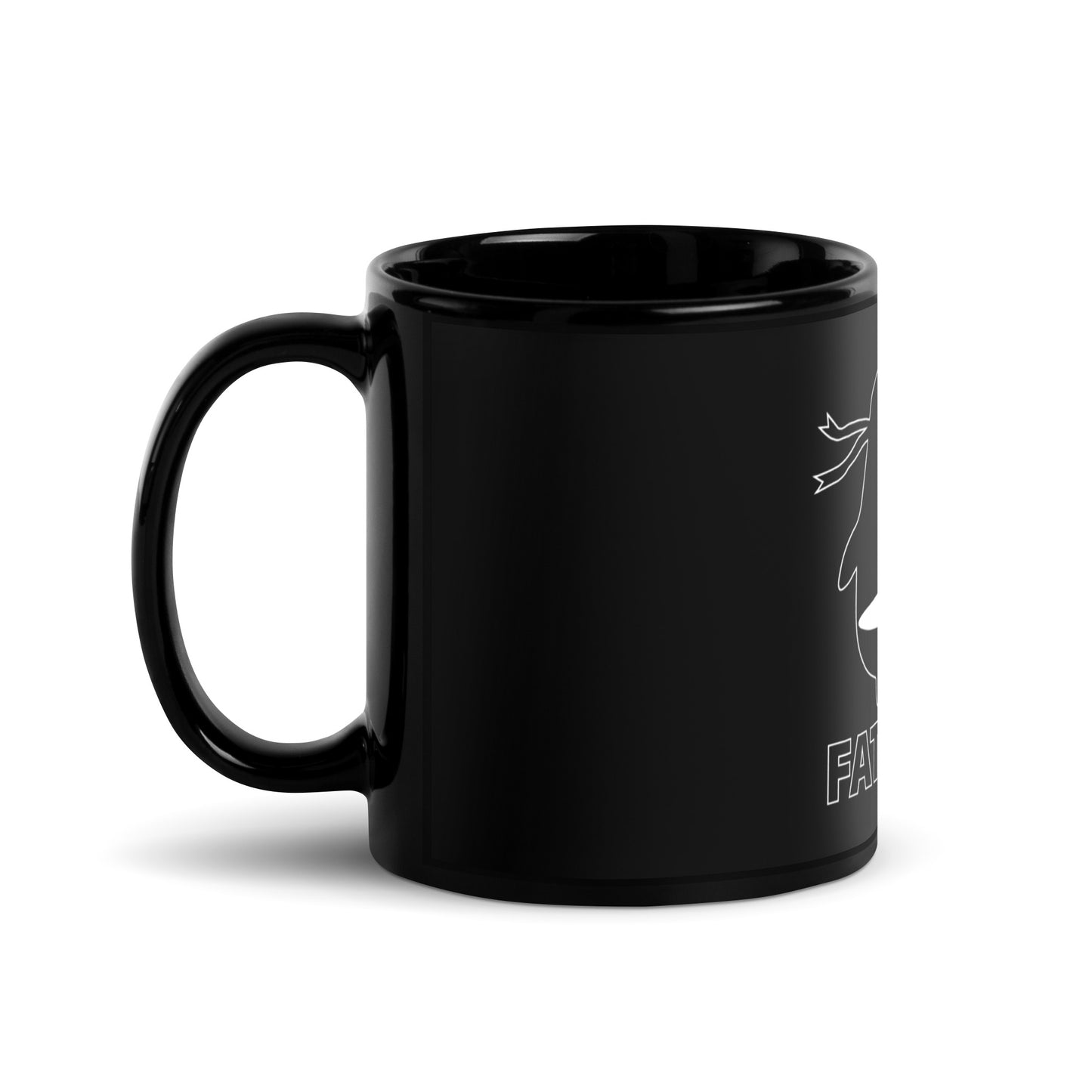 Fat Ninja - Ninjitsu Black Glossy Mug