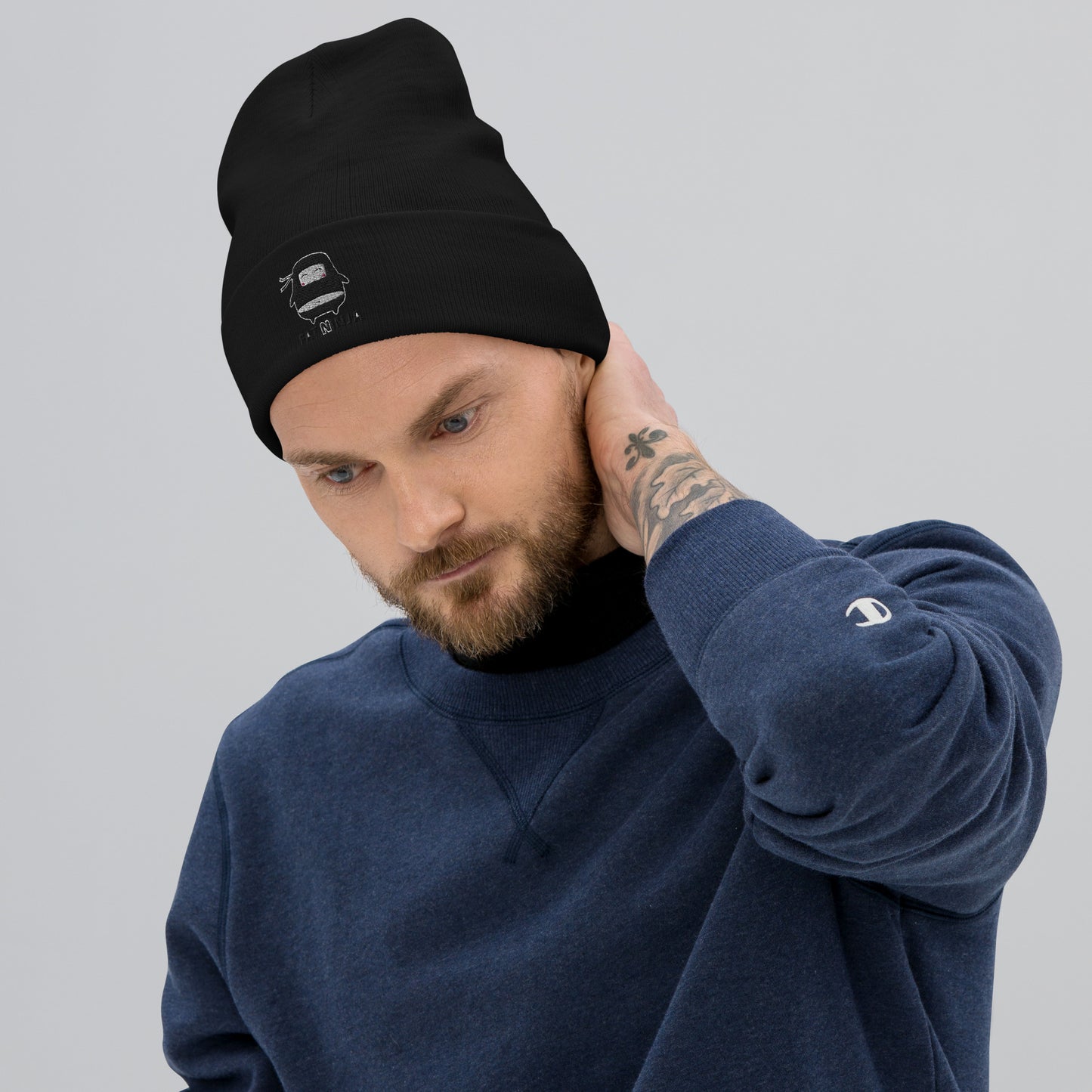 Fat Ninja - Ninjitsu Embroidered Beanie