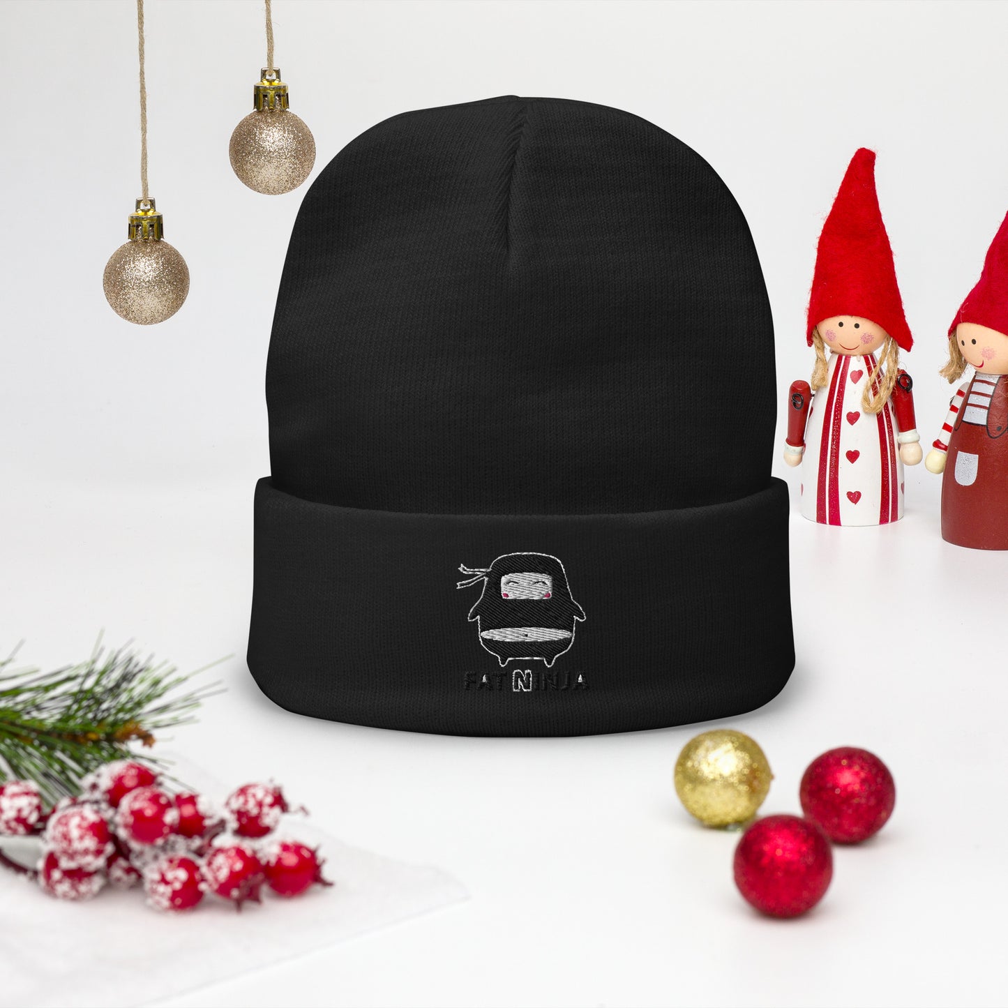 Fat Ninja - Ninjitsu Embroidered Beanie