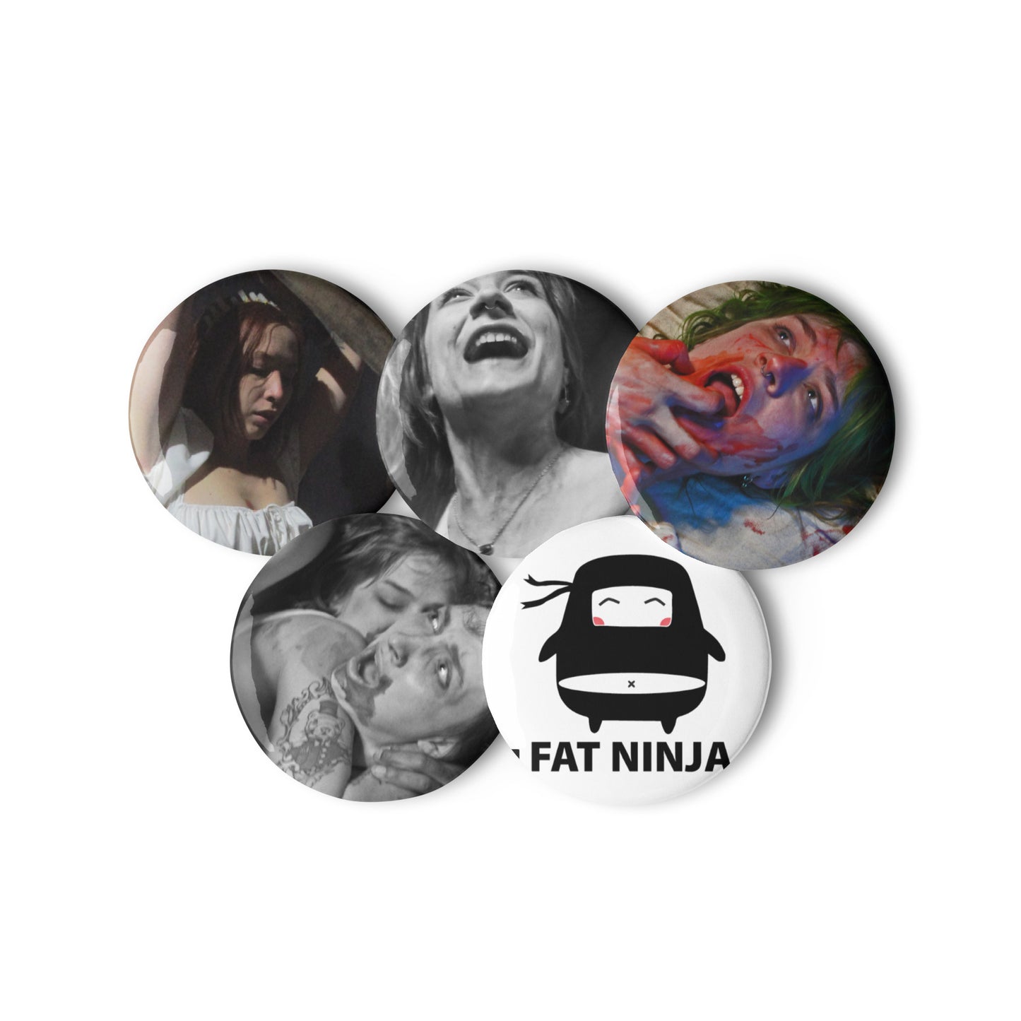 Fat Ninja Studios Set of pin buttons