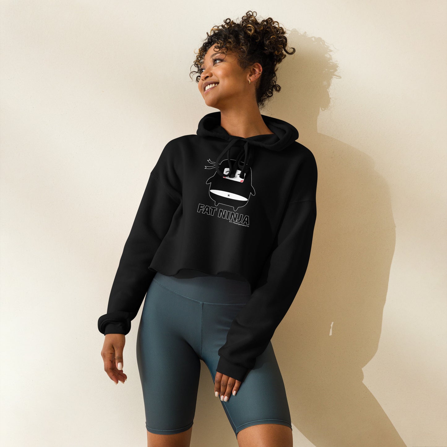 Fat Ninja - Ninjitsu Crop Hoodie