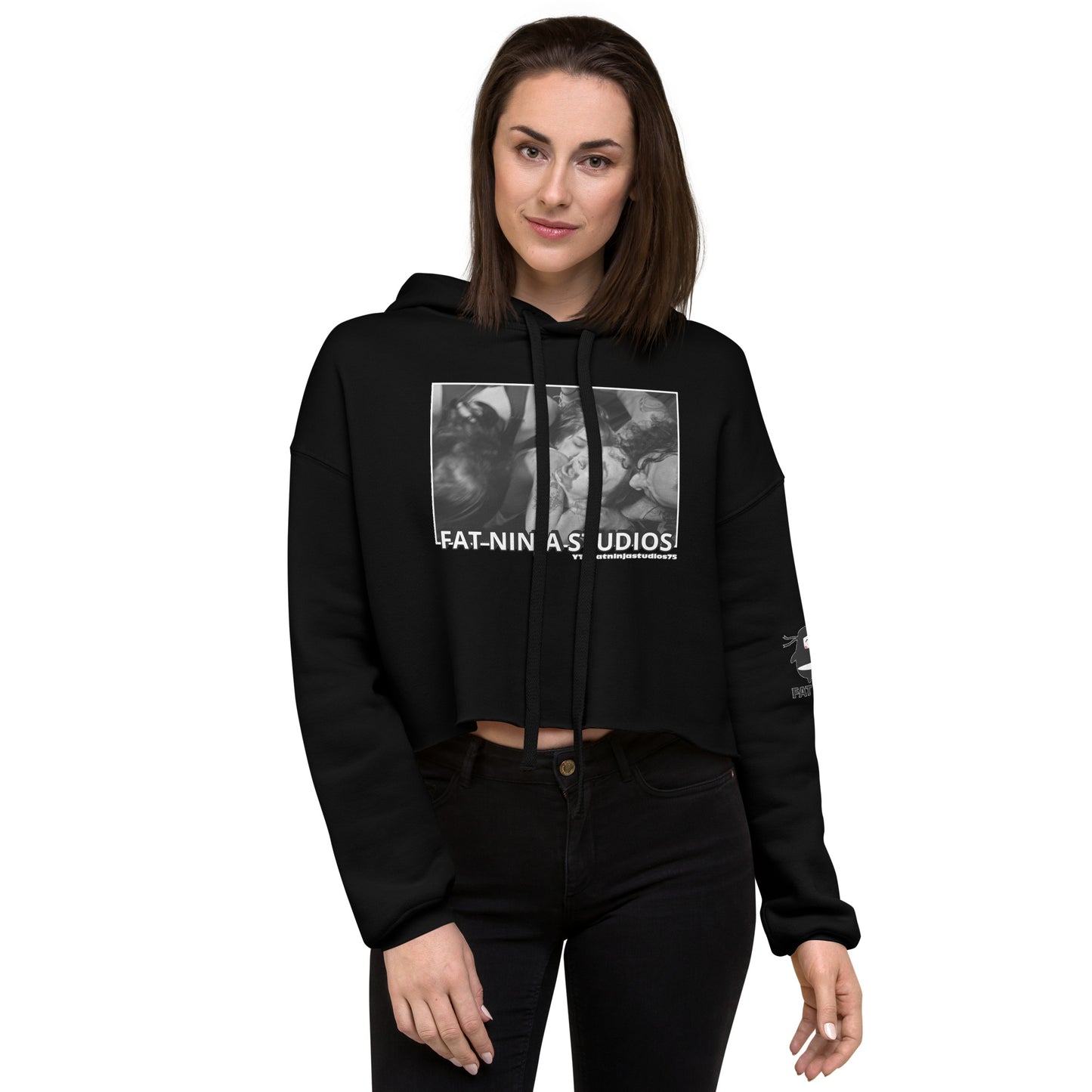 Feeding Frenzy Crop Hoodie