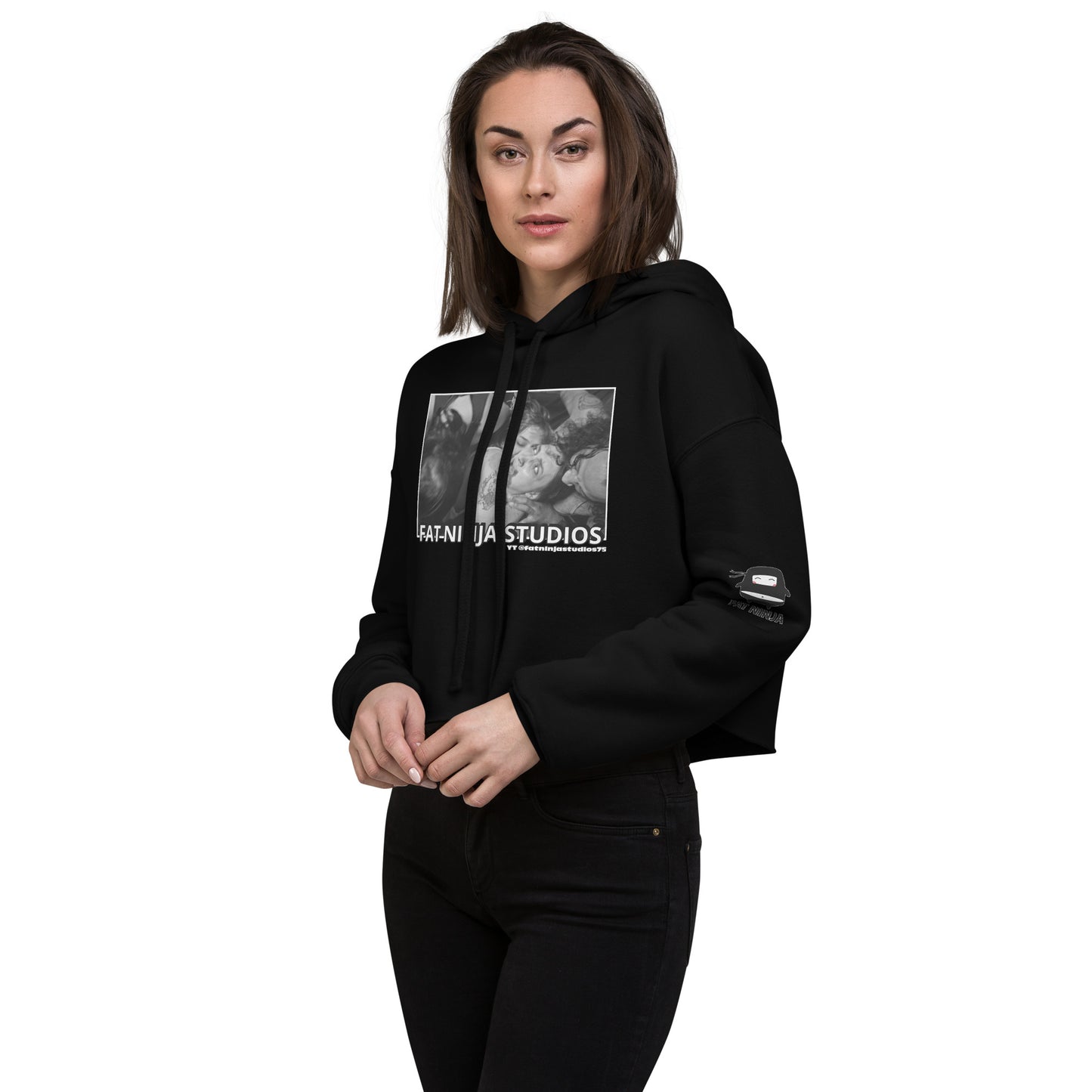 Feeding Frenzy Crop Hoodie