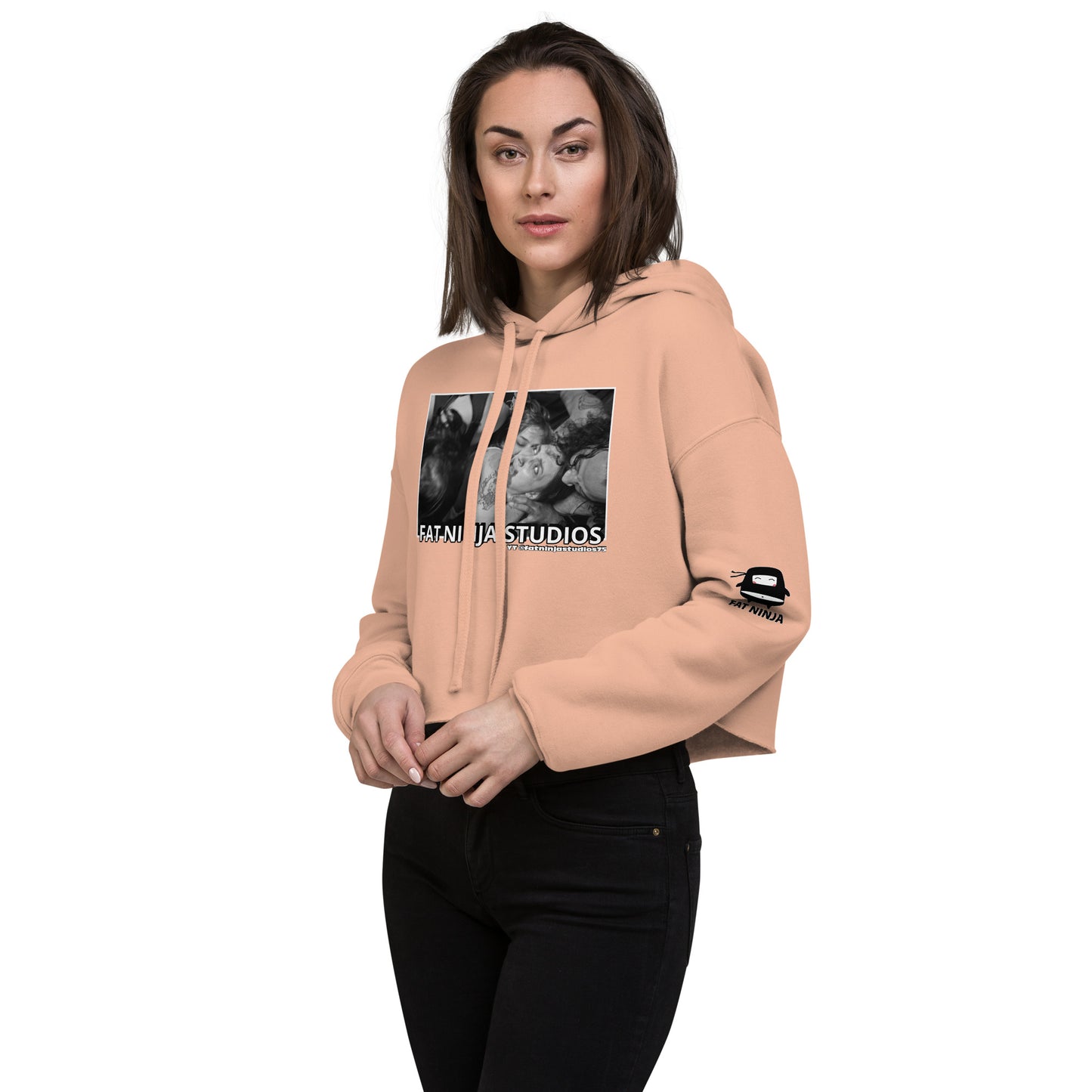 Feeding Frenzy Crop Hoodie