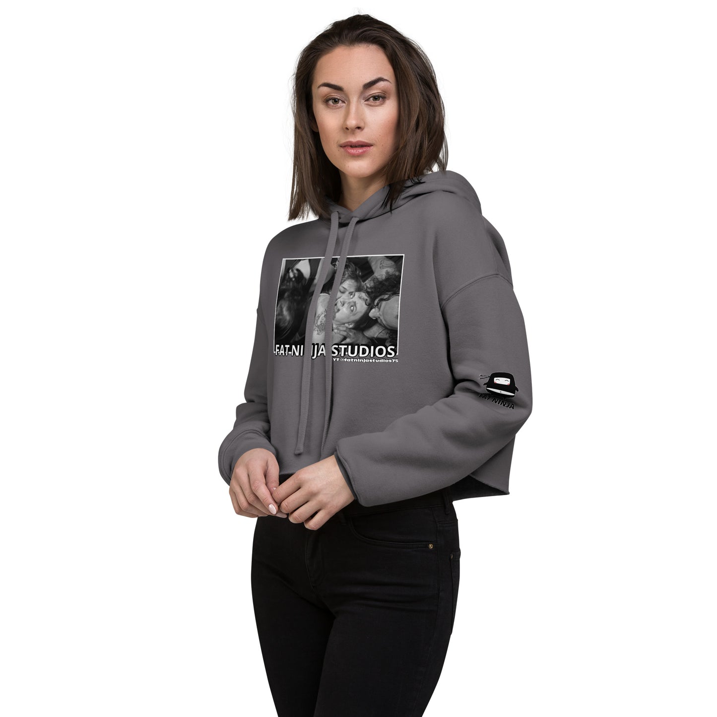 Feeding Frenzy Crop Hoodie