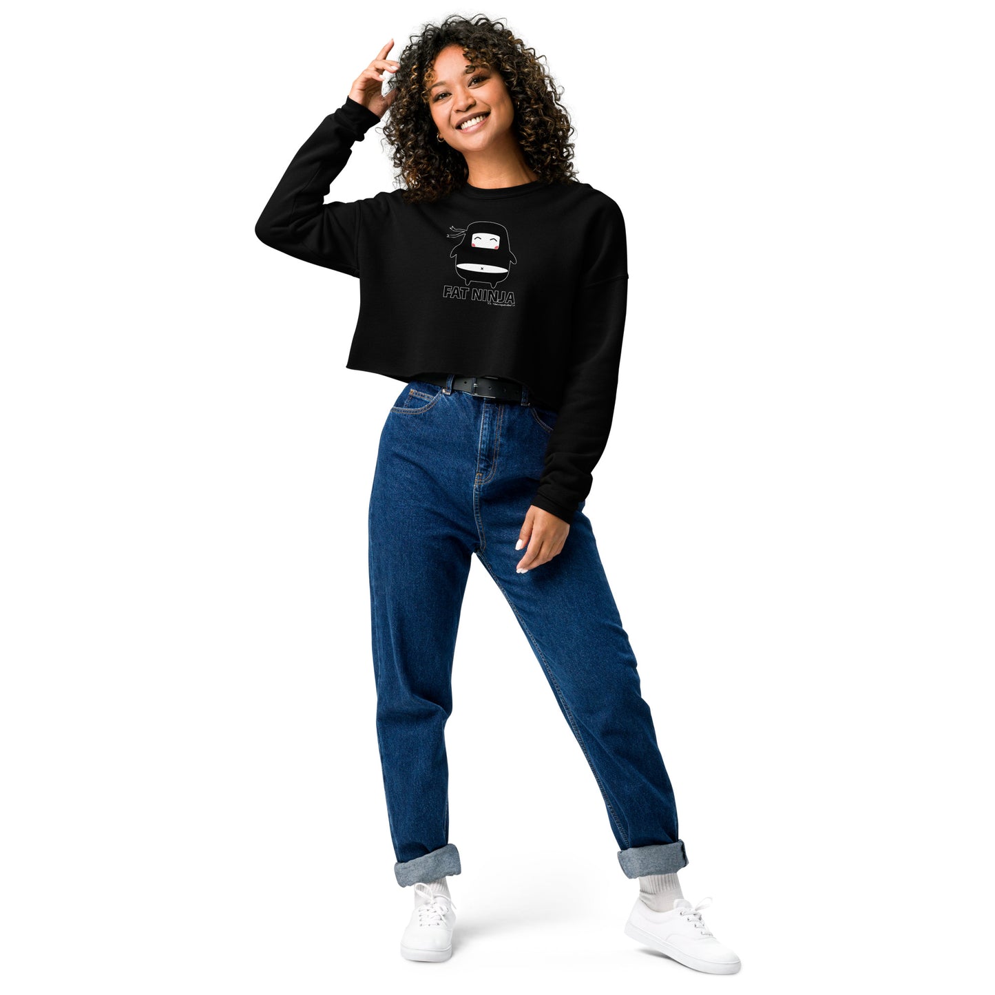 Fat Ninja - Ninjitsu Crop Sweatshirt