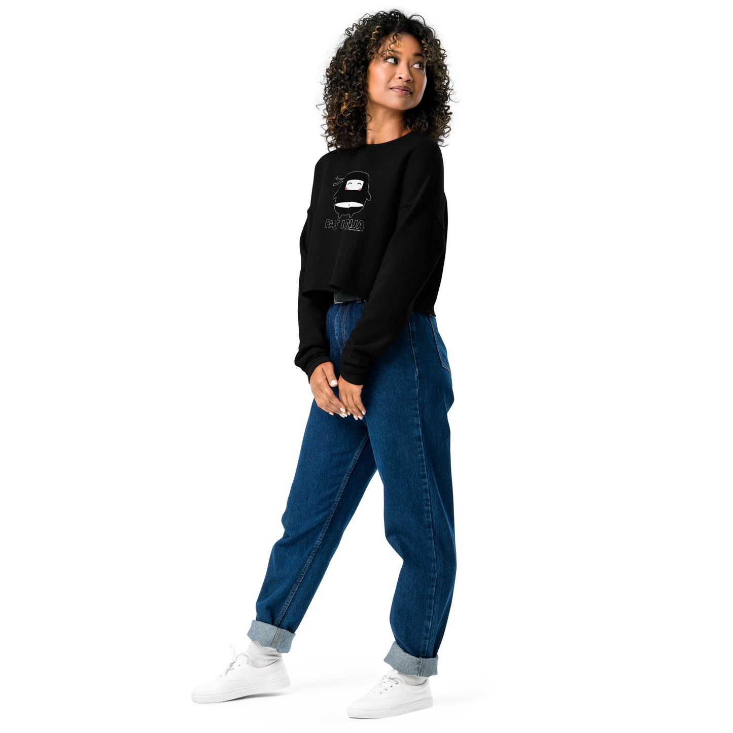 Fat Ninja - Ninjitsu Crop Sweatshirt
