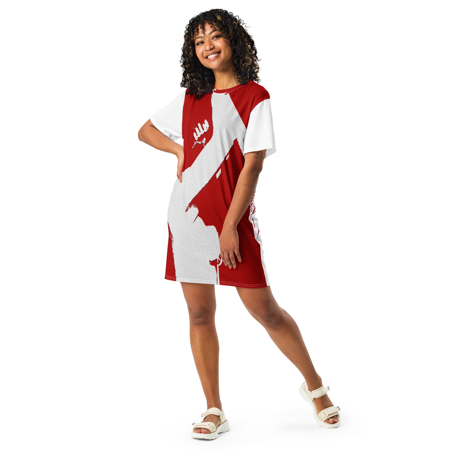 Cabin Of Blood - Red Day T-shirt dress